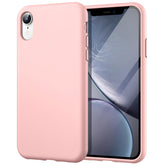 JETech Silicone Case for iPhone XR, 6.1-Inch, Silky-Soft Touch Full-Body Protective Case, Shockproof Cover with Microfiber Lining (Pink)